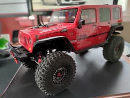 Refined Jeep Wrangler front bumper with Bull Bar for SCX10 3d model