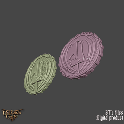 Fantasy Soul Coin Baldurs Gate 3 3d model