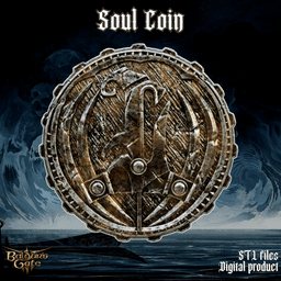 Fantasy Soul Coin Baldurs Gate 3 3d model