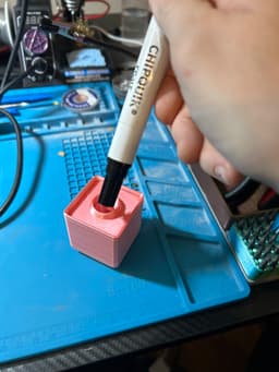 Gridfinity 1x1x6 Chipquik flux pen holder.stl 3d model