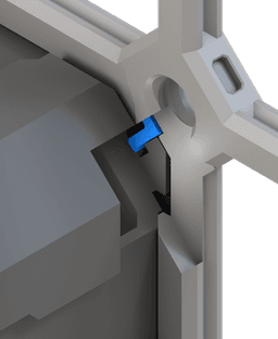 Shell-to-Plate Corner Pin 3d model