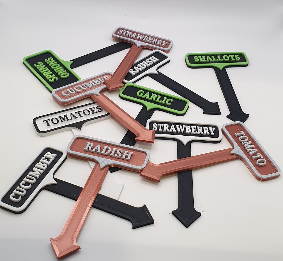 PLANT, VEG, HERB LABELS BLANK 3d model