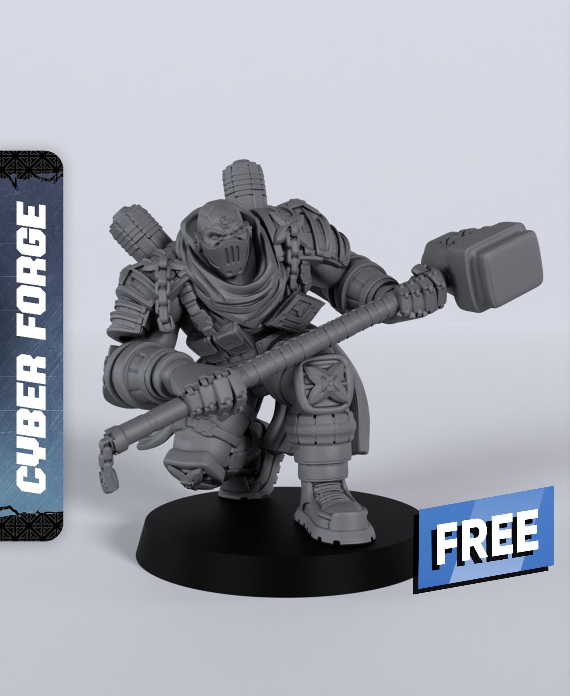 Hiru Okiga Boss - With Free Cyberpunk - Sci-Fi Gift Ideas for RPG and Wargamers 3d model