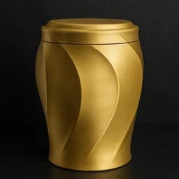 Eterna – Elegant Urn with Spiral Design 3d model