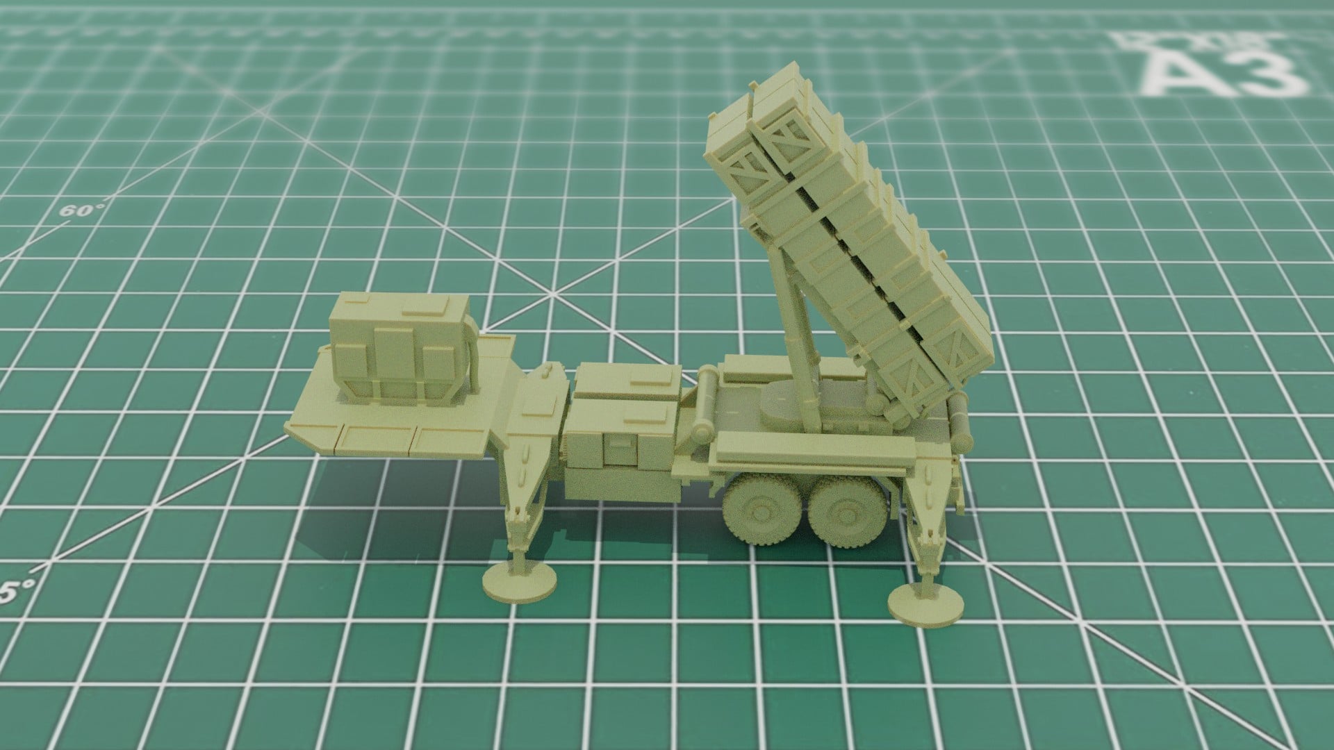 MIM-104 Patriot SAM Launcher STL 3d model