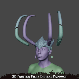 Lady Loki Cosplay Helmet Marvel Rivals 3d model