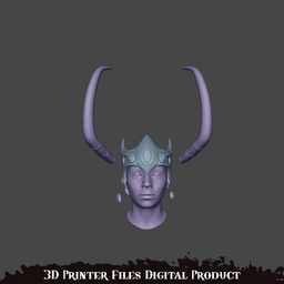 Lady Loki Cosplay Helmet Marvel Rivals 3d model