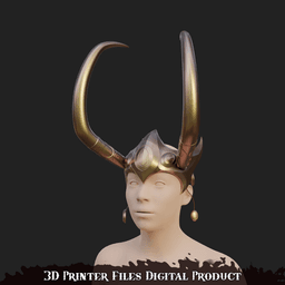 Lady Loki Cosplay Helmet Marvel Rivals 3d model