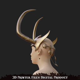Lady Loki Cosplay Helmet Marvel Rivals 3d model