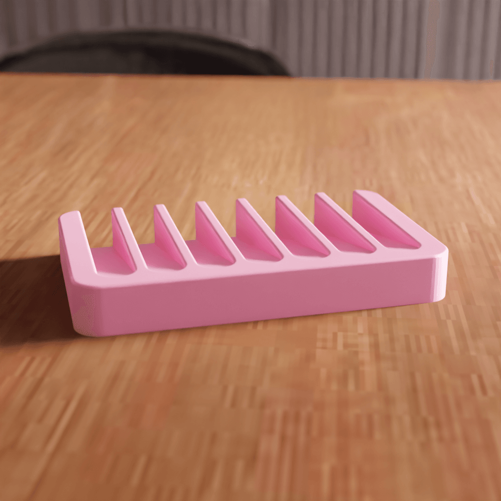 Compact Kitchen Dish Drying and Organizer Rack 3d model