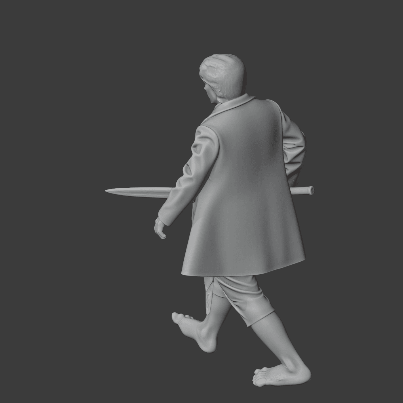 Bilbo Baggins Lord of the Rings Figurine 3d model