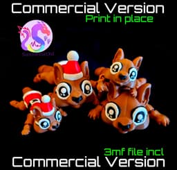 Chipmunk and Christmas Chipmunk *Commercial Version* 3d model