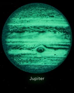 Glowing Solar System // 8 Planets + Moon Glow Filament Decals 3d model