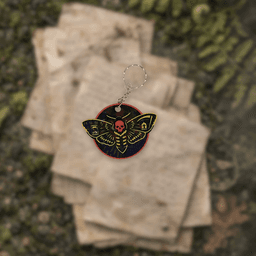 Death Head Moth Bookmark STL | Acherontia Atropos | Gothic 3D Print Bookmark | No Supports Print-in- 3d model