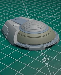 1/350 TVH Refit Bridge Interior/Exterior Set 3d model