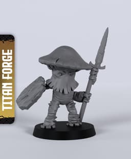 Shrooms Unit - With Free Dragon - 5e DnD Inspired for RPG and Wargamers 3d model