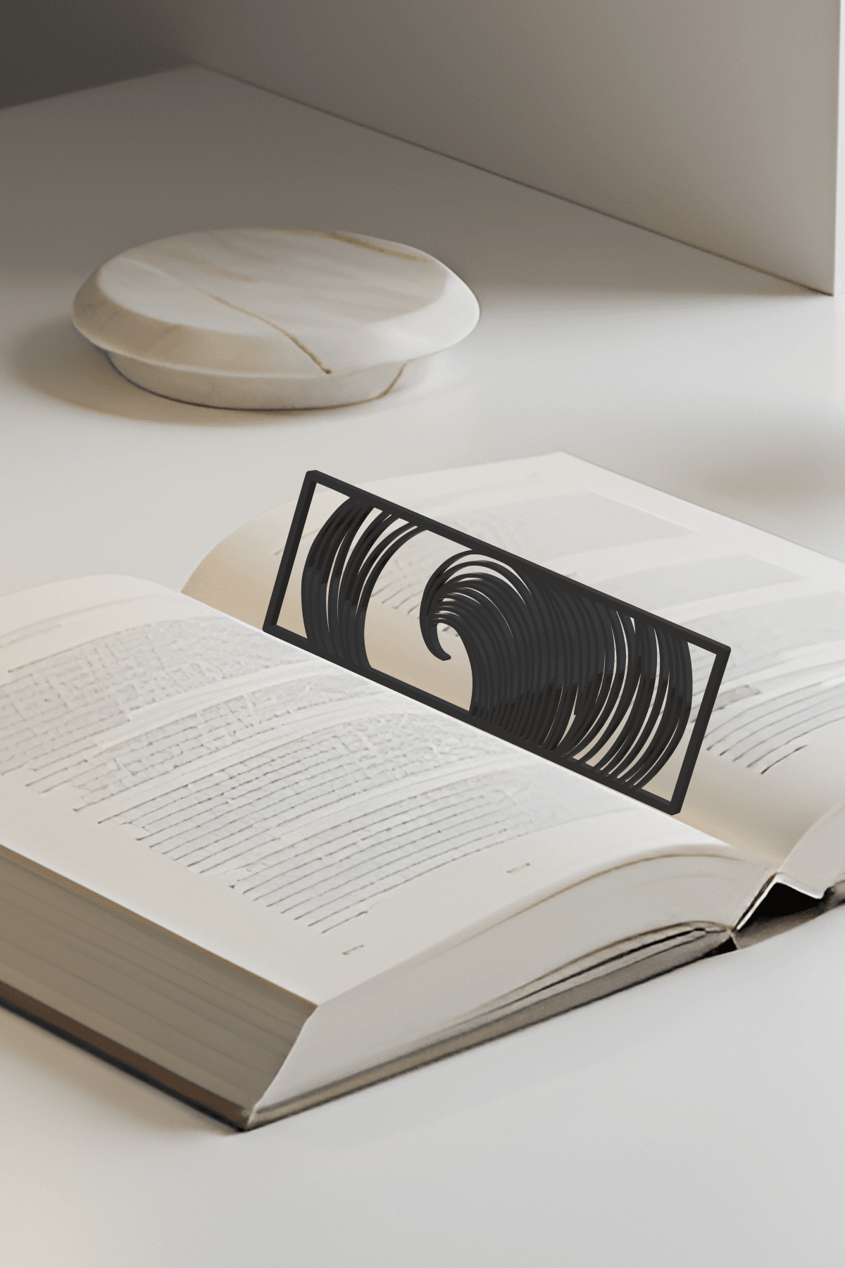 Ocean Bookmark, Gift Idea 3d model