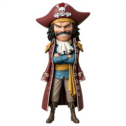 Gol D. Roger Chibi - One Piece Pirate King 3D Model 3d model