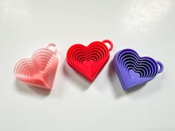 Heart Layered Fidget (2 sizes) 3d model