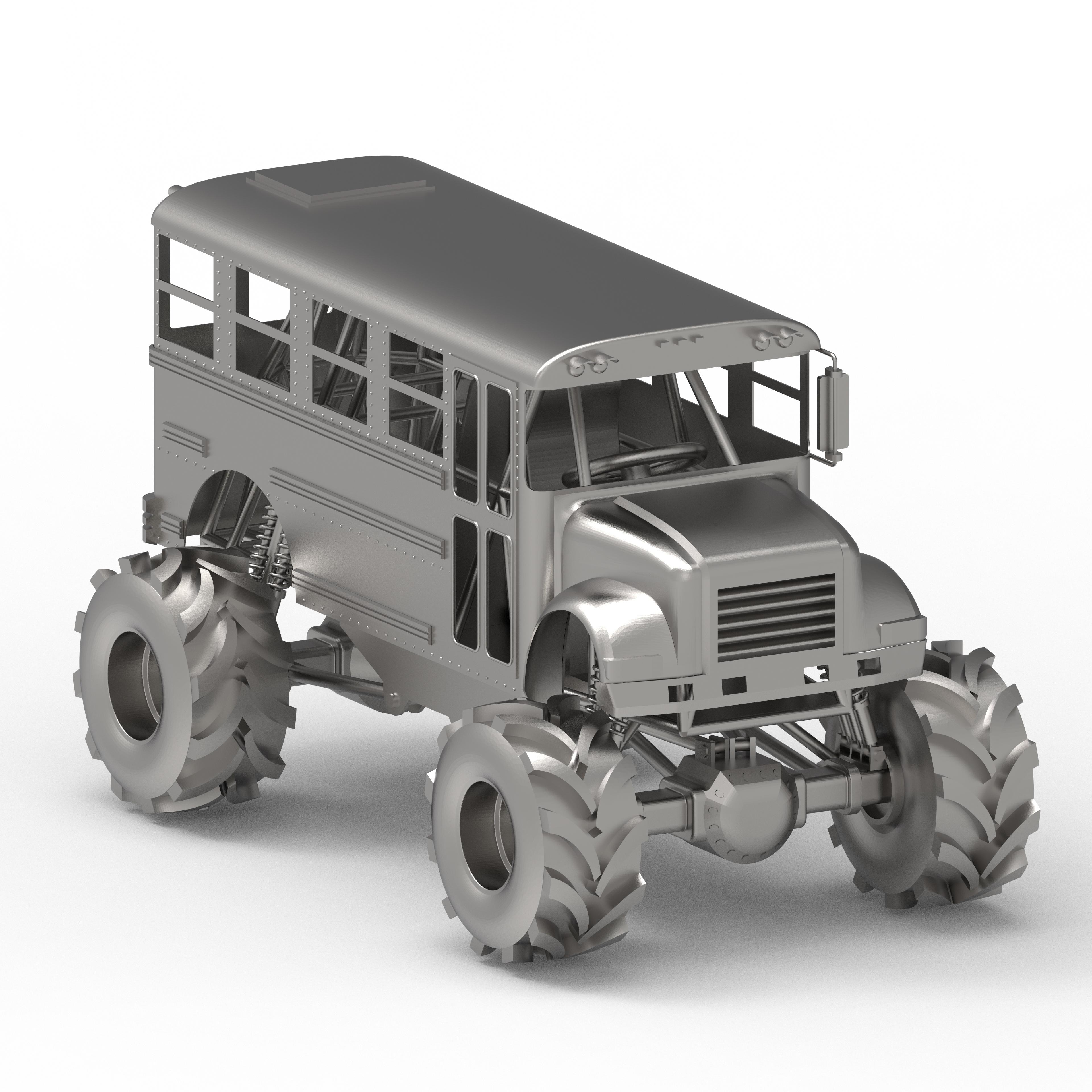 Monster School Bus.stl 3d model
