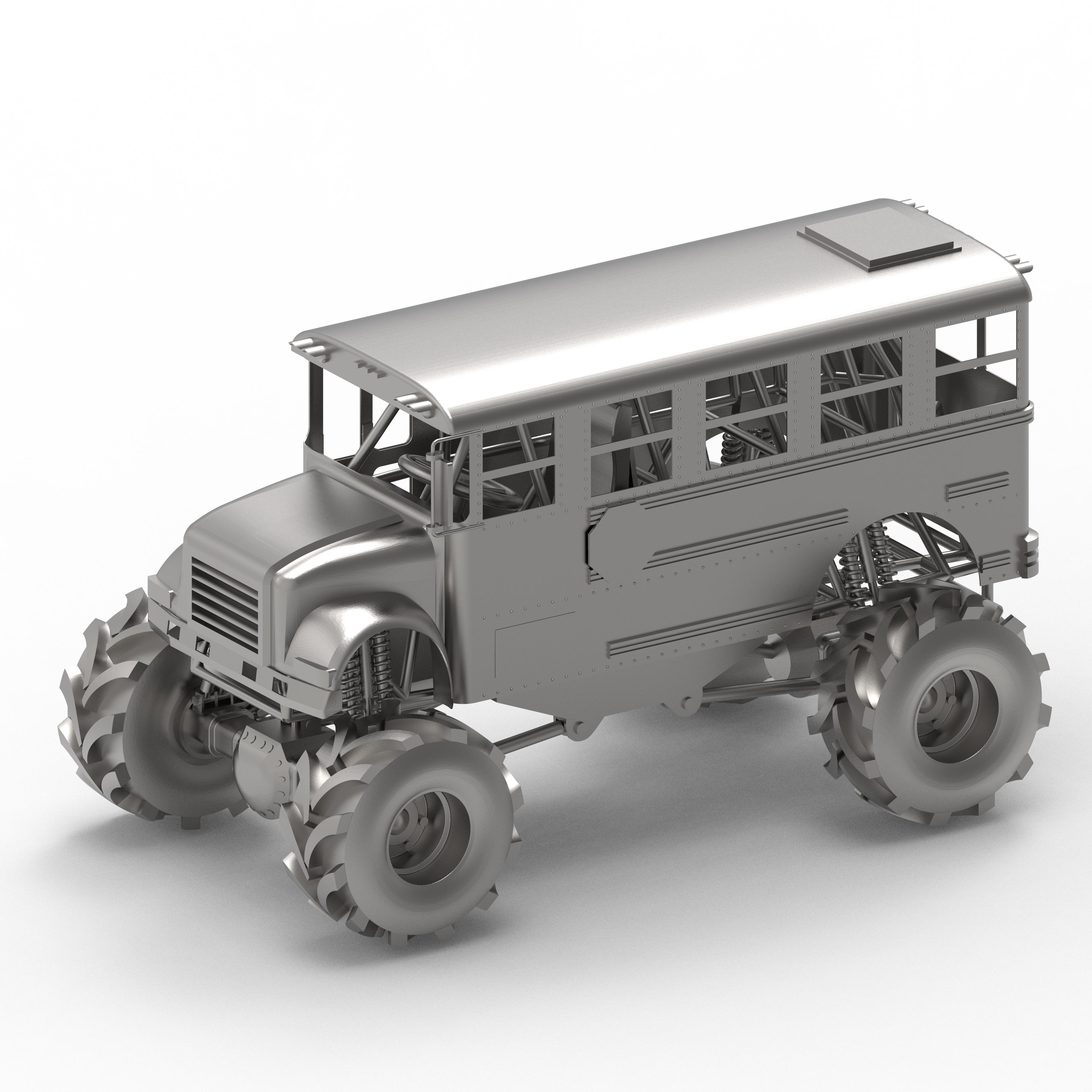 Monster School Bus.stl 3d model