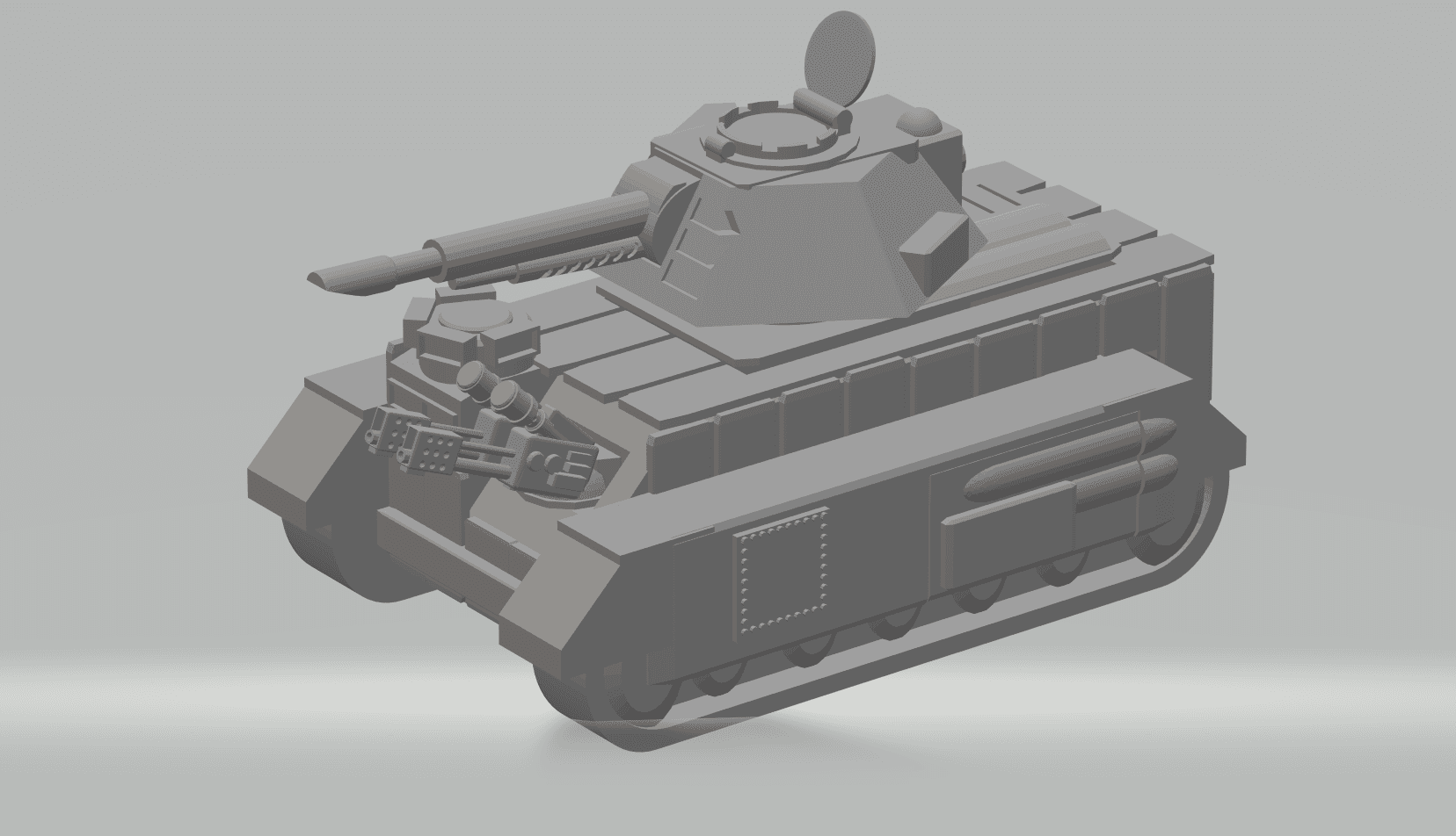 FHW: Twilight Tank Heavy Ray Cannon with hull mounted Chem Sprayer (BoD) 3d model