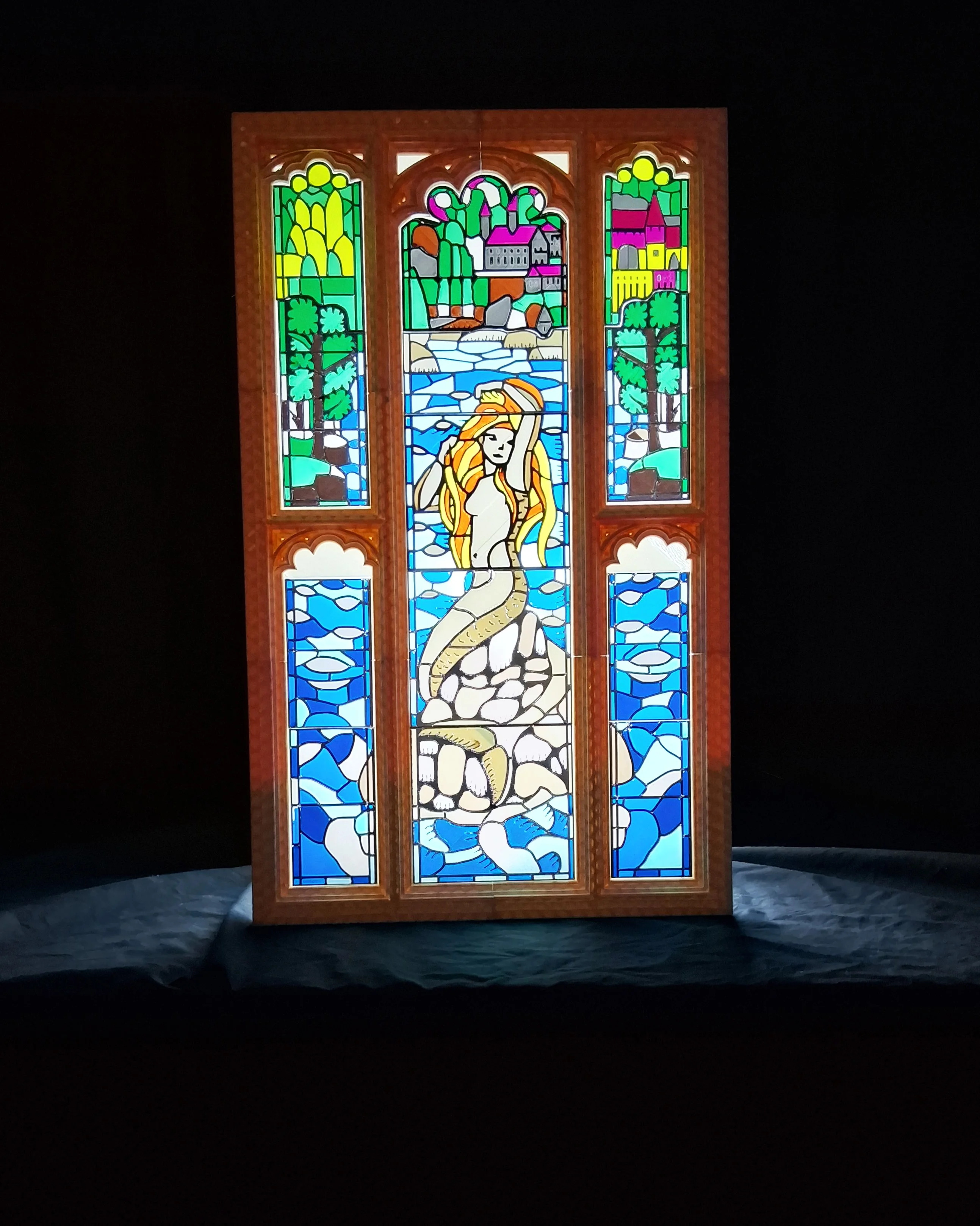Harry Potter Bathroom Stained Glass Window 3d model