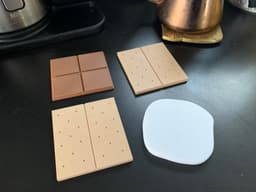 S'mores Coaster Set 3d model
