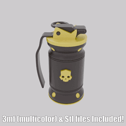 Helldivers 2 G3 Smoke Grenade / Prop Gadget Fun Military Airsoft Videogame 3d print Stl 3mf 3d model