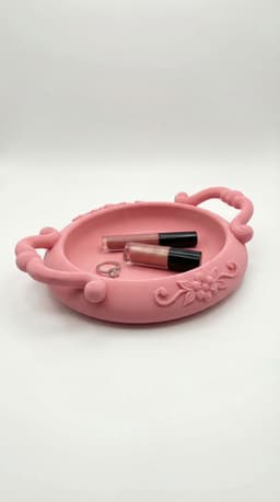 Floral Sculptural Jewelry Tray - Coquette Aesthetic Trinket Dish 3d model