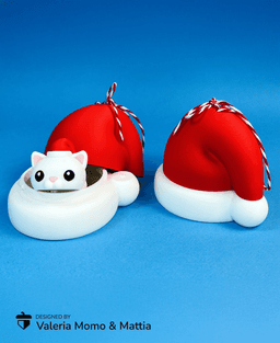 Santa Claus hat-box, Christmas Gift, Tree Ornament 3d model