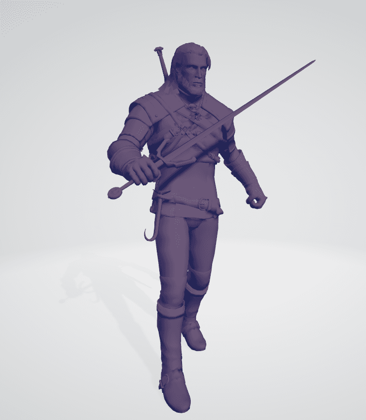 The Witcher 3, Модель Геральта 3d model