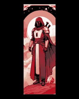 Fan Art of Star Wars Extended Universe Character Darth Revan - Set of 3 Bookmarks 3d model