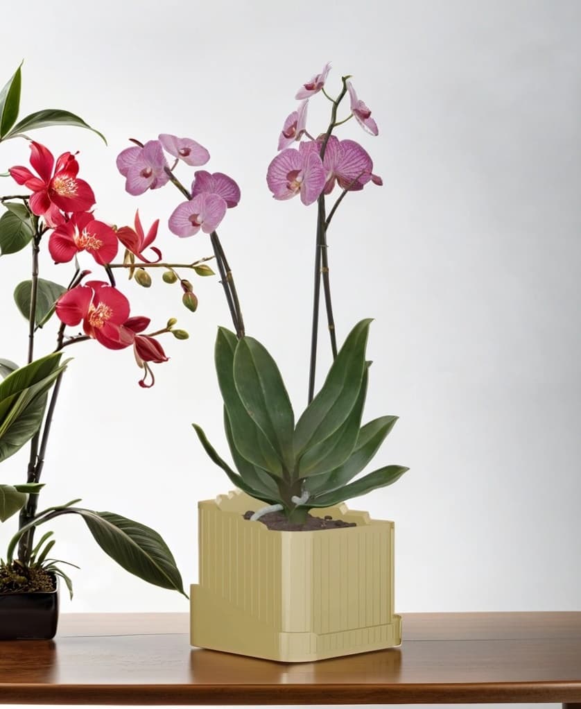 This planter includes a bowl-shaped drip tray to ensure your plants have adequate drainage. 3d model