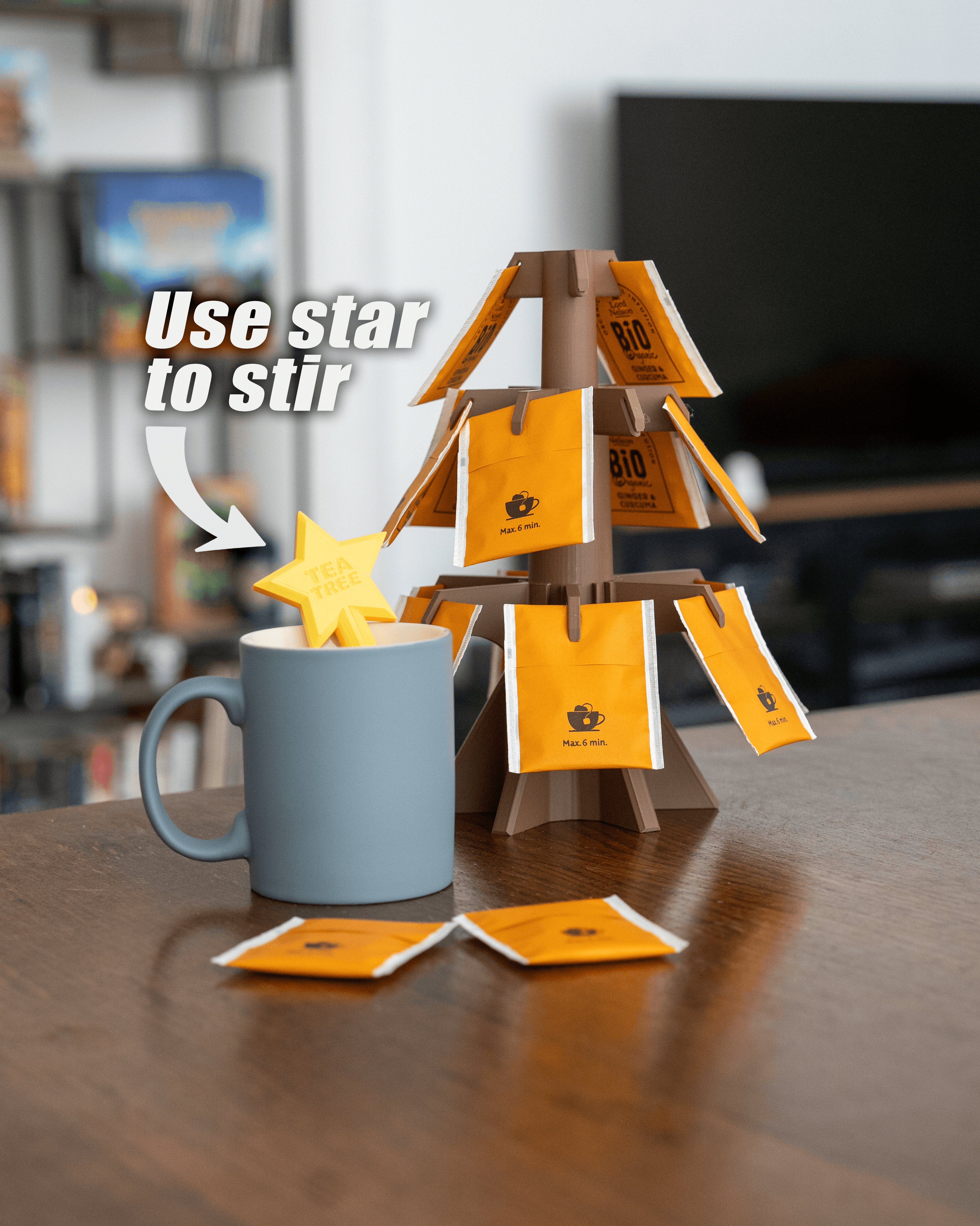 Tea Tree - Foldable Tea Bag Stand 3d model