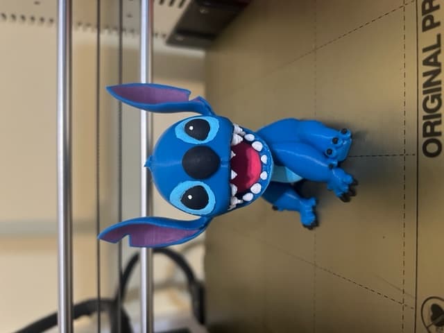 FDM printed in blue. Hand painted.