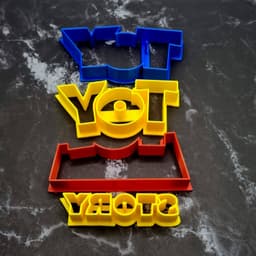 Toy Story Cookie Cutters - Toy Story Logo with Clouds - Fondant Dough Cutter - JCreateNZ 3d model