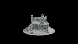 Forgotten Desert Chapel STL - Printable Fantasy Sacred Architecture 3d model