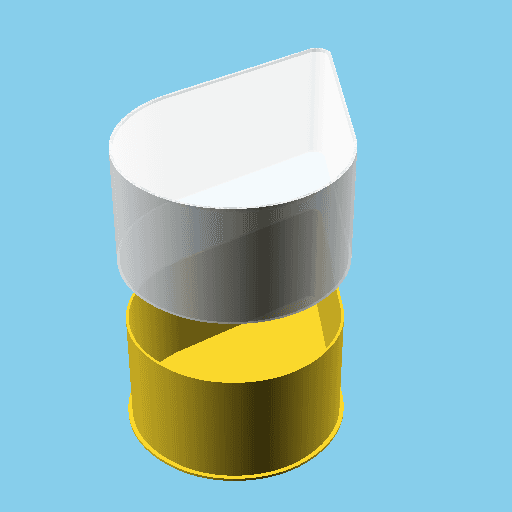 Drop, nestable box (v1) 3d model