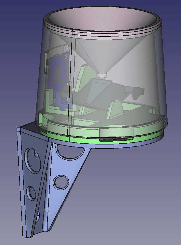 Tipping Bucket Rain Gauge 3d model