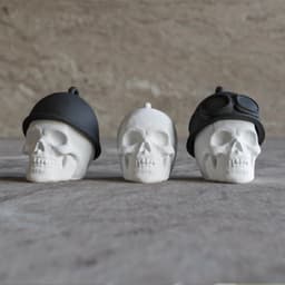 Skull Biker Keychain 3d model