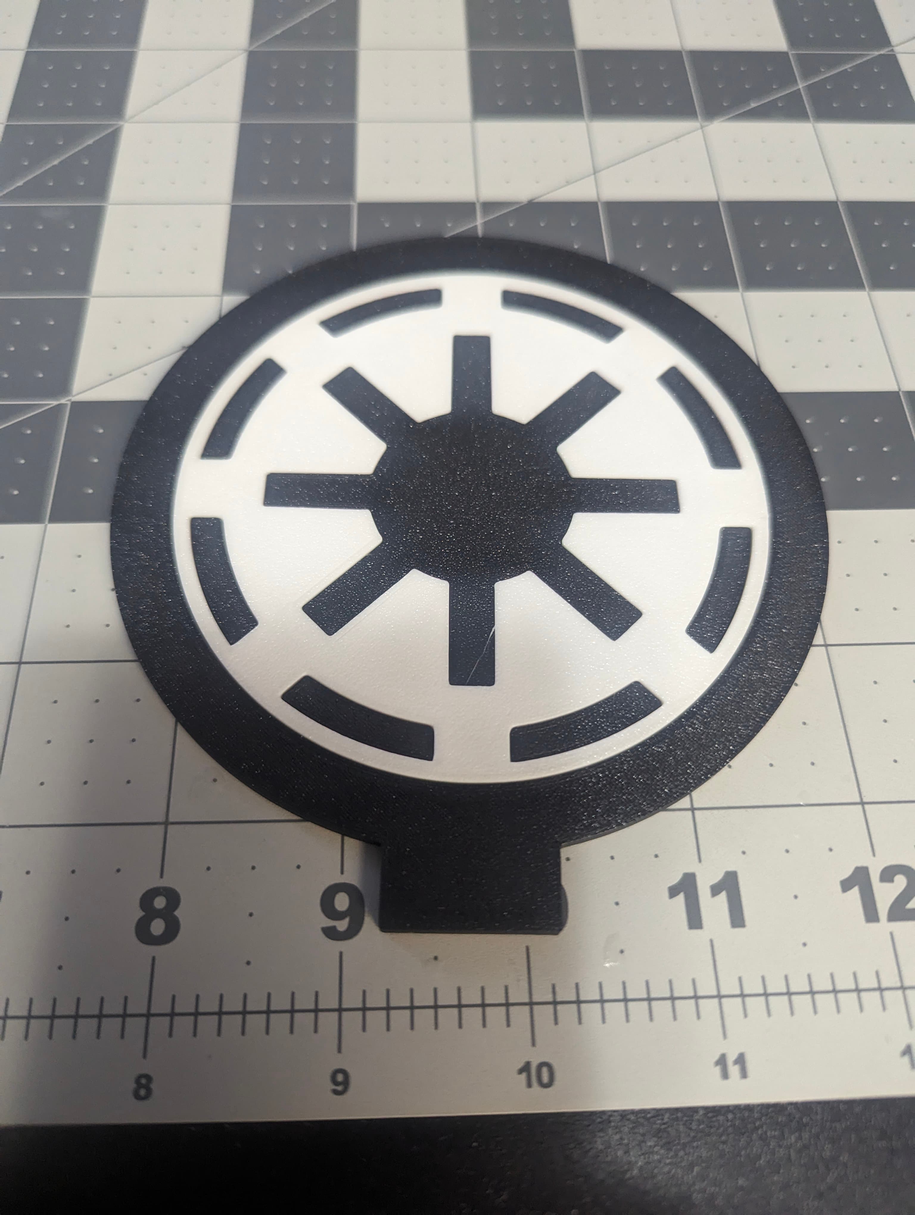 Galactic Republic 120mm Wall Mount Insert Emblem 3d model
