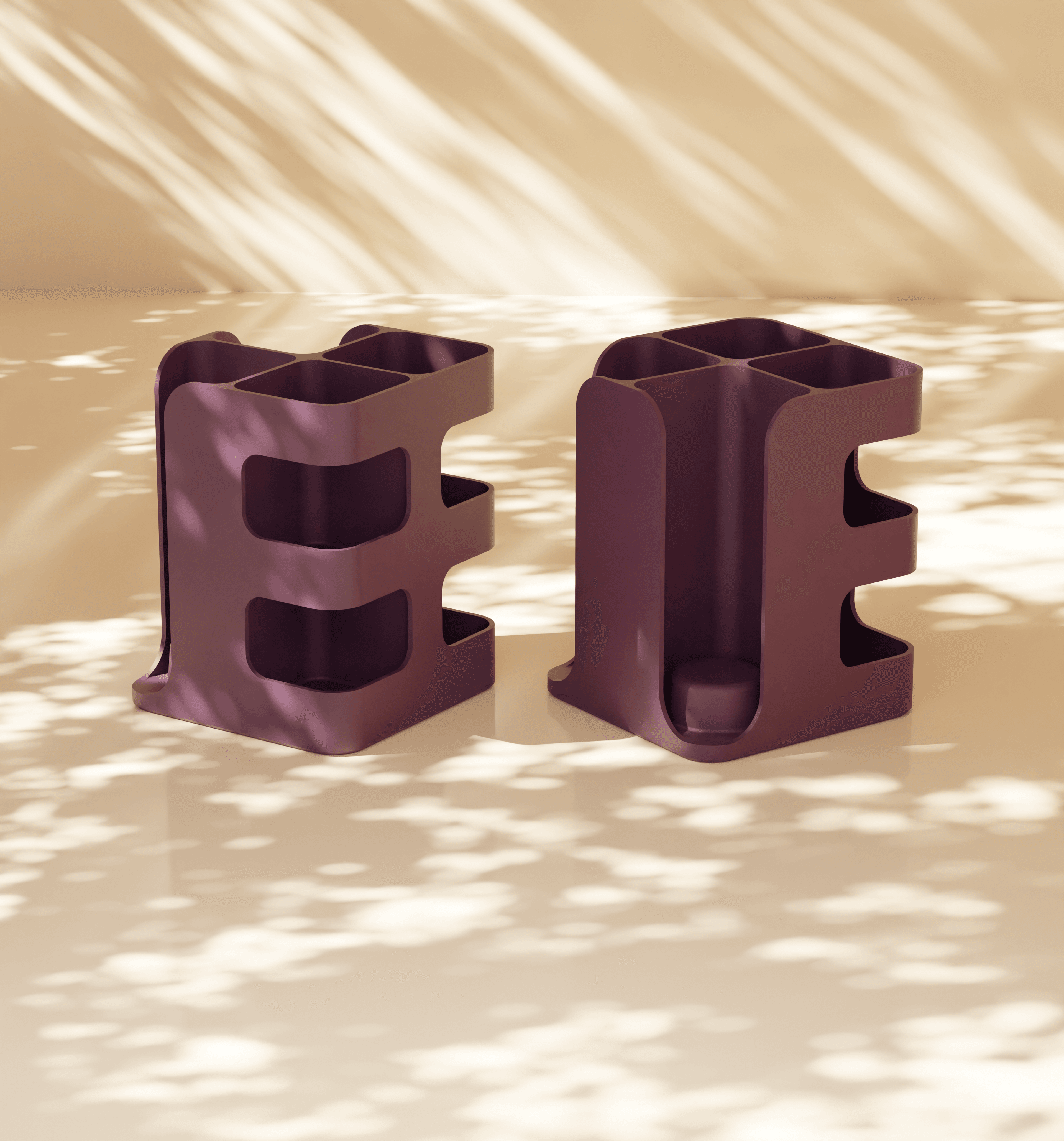 Coffee-Condiment Carousel for Cups and Coffee Essentials 3d model