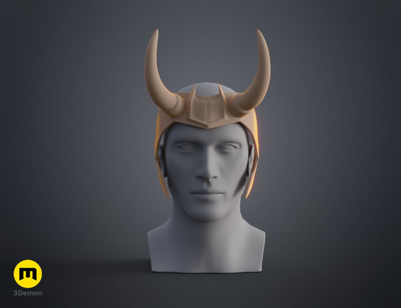 Loki horns Headband 3d model