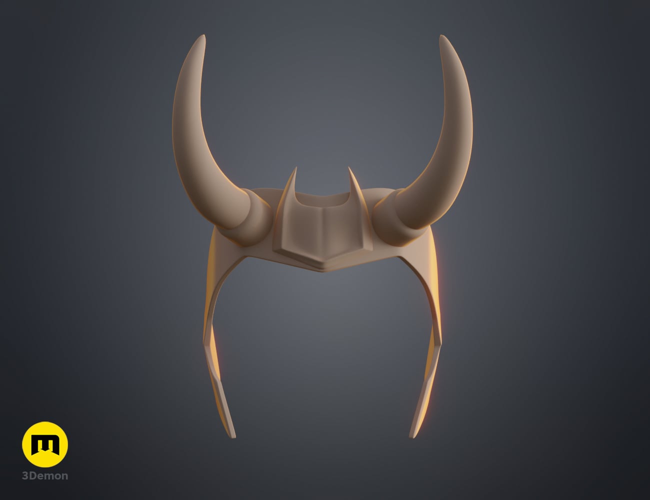 Loki horns Headband 3d model