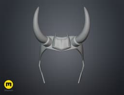 Loki horns Headband 3d model