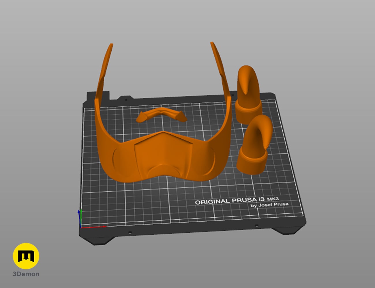 Loki horns Headband 3d model
