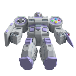 Super Phantom Commander - Retro Gaming 3D Printable Royalty-Free Mech 3d model