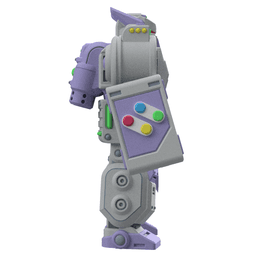 Super Phantom Commander - Retro Gaming 3D Printable Royalty-Free Mech 3d model