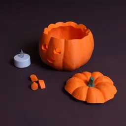 Happy Pumpkin 3d model
